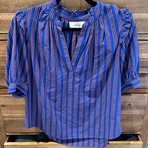 Xirena Livi blue/red/white size S top